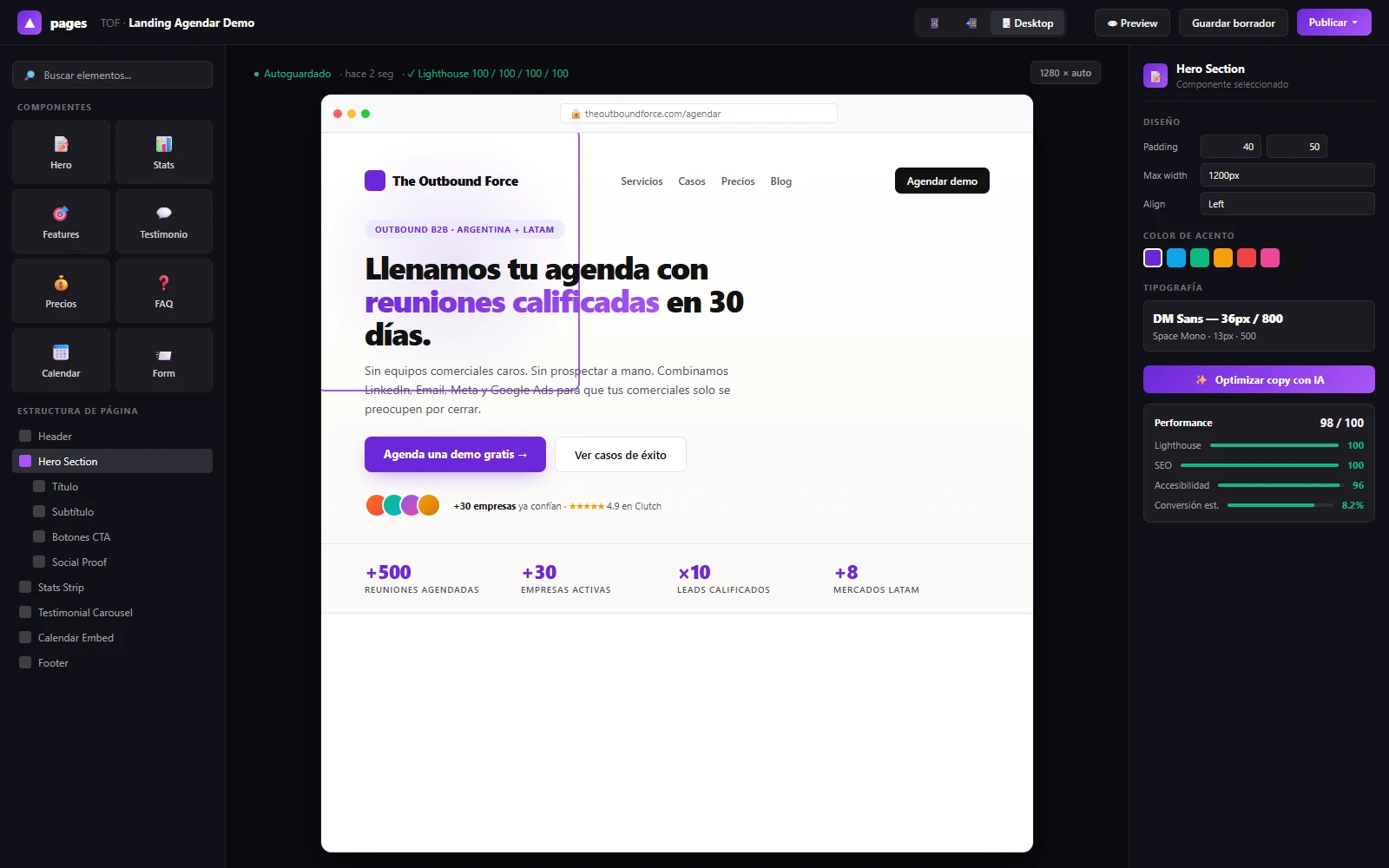 Landing Pages - Páginas optimizadas para conversión B2B